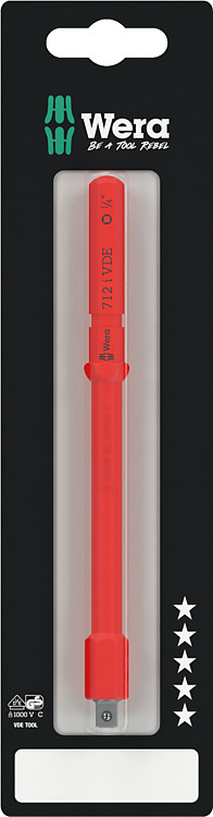 KRAFTFORM KOMPAKT A VDE 712 I SB VARILLA DE ADAPTACIÓN AISLADA 1/4"