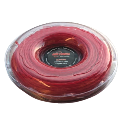 HILO DESBROZADORA NYLON  ROJO 3,3 mm x 36 m VORTEX