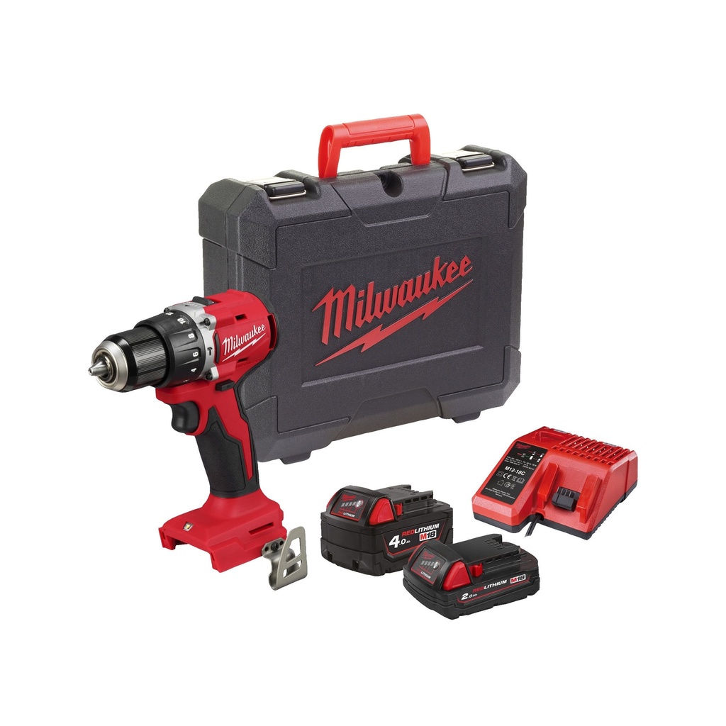 TALADRO PERCUTOR SIN ESCOBILLAS M18 BLPDRC-422C (1 Bat.4,0+1 Bat. 2,0 Ah)