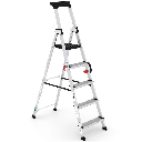 ESCALERA TIJERA CON PLATAFORMA DELUXE 5 PELDAÑOS
