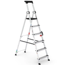 ESCALERA TIJERA CON PLATAFORMA DELUXE 6 PELDAÑOS