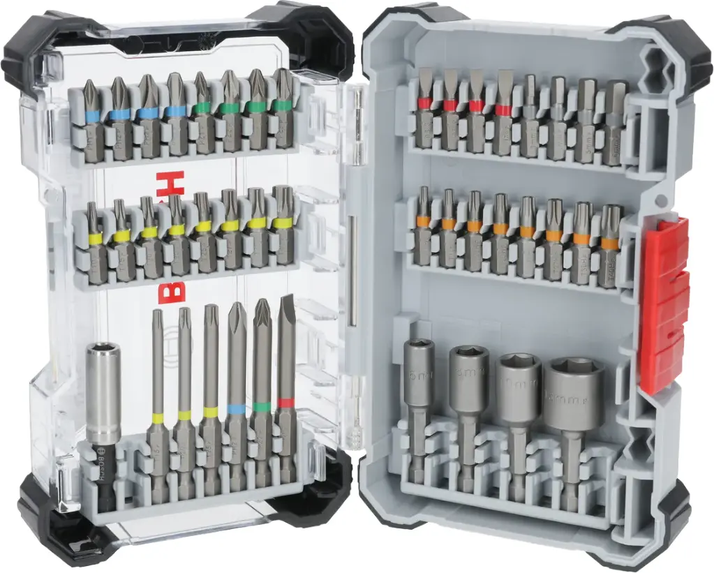 SET 43 PUNTAS DE ATORNILLAR Y LLAVES DE VASO BOSCH EXTRA HARD