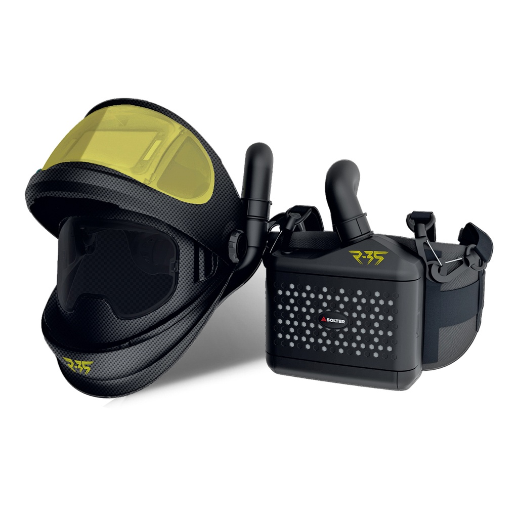 PANTALLA ELECTRONICA SOLDADURA SOLTER HELLMET R-35 FLOW FLIP-UP