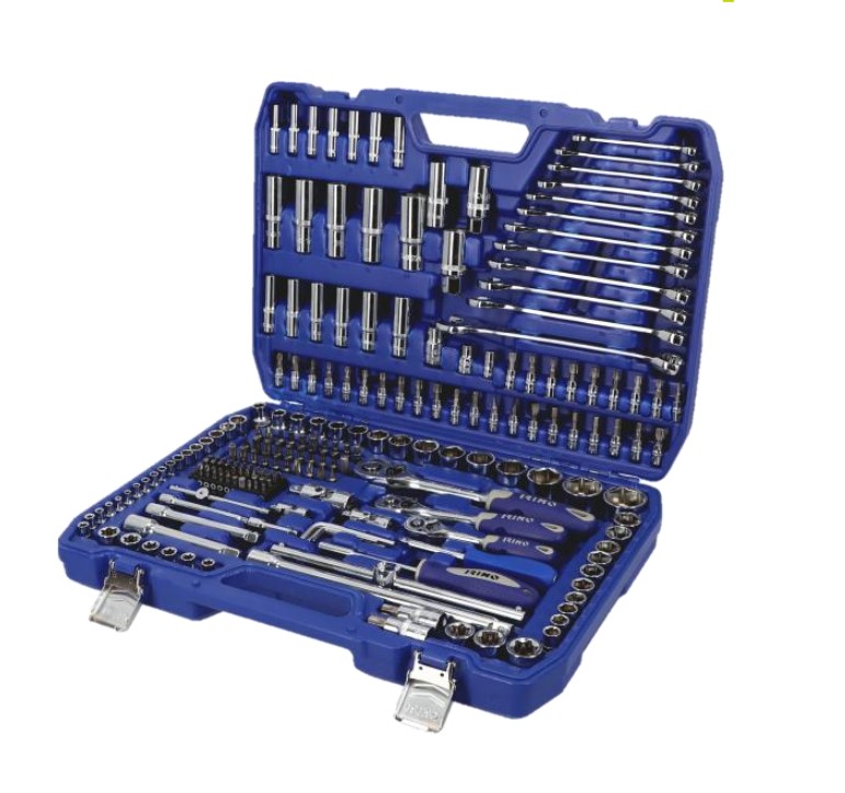 JUEGO LLAVES DE VASO Y LLAVES COMBINADAS 216 PIEZAS