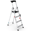 ESCALERA TIJERA CON PLATAFORMA DELUXE 4 PELDAÑOS