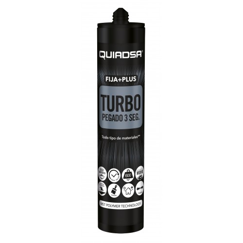 FIJA + PLUS TURBO QUIADSA CARTUCHO NEGRO 290 ml