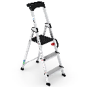 ESCALERA TIJERA CON PLATAFORMA DELUXE 3 PELDAÑOS