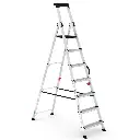 ESCALERA TIJERA CON PLATAFORMA DELUXE 7 PELDAÑOS