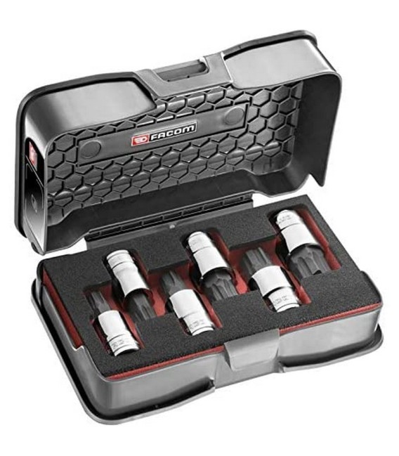 JUEGO 6 VASOS PUNTAS HEXAGONALES OGVGRIP 1/2"