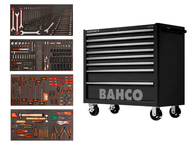 CARRO XL 8 CAJONES 295 HERRAMIENTAS BAHCO