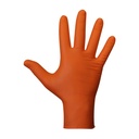 CAJA GUANTES NITRILO NARANJAS DIAMANTADOS (50 UDS.) M