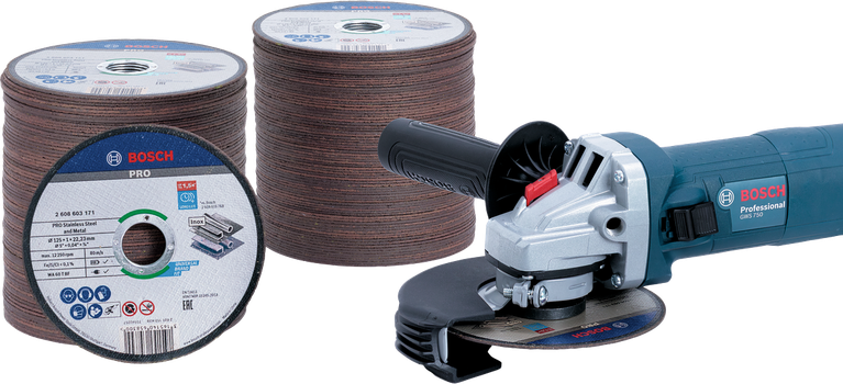 LOTE 200 DISCOS 125x1mm + AMOLADORA GWS 750