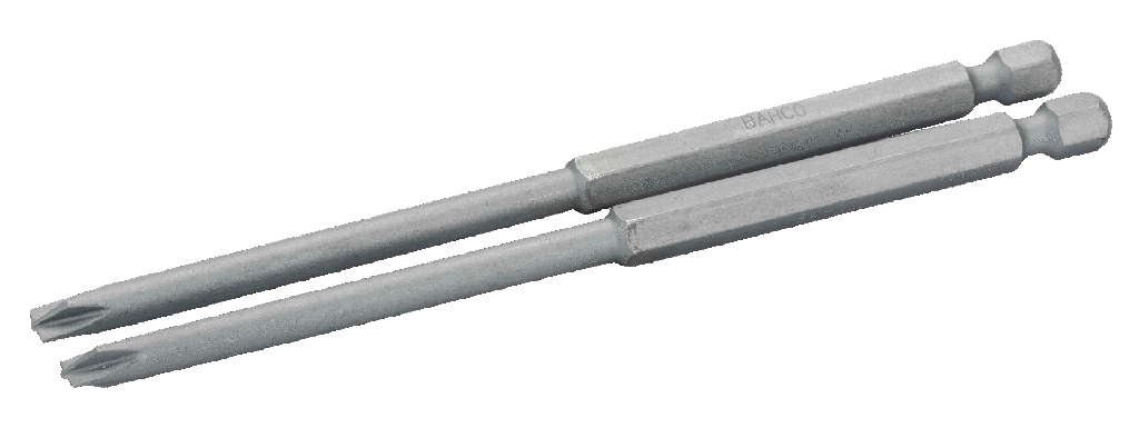 PUNTAS ESTÁNDAR DE 1/4 PARA TORNILLOS PHILLIPS PH2 Y RANURADOS DE 125 mm