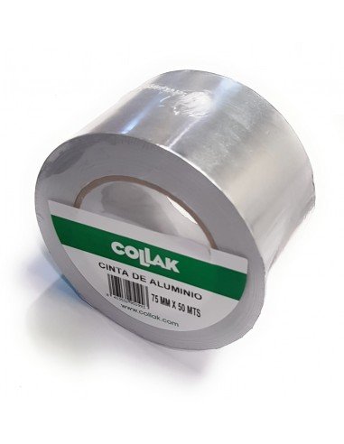 CINTA ADHESIVA DE ALUMINIO 50 m x 75 mm
