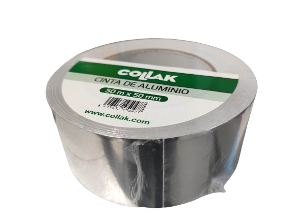 CINTA ADHESIVA DE ALUMINIO 50 m x 50 mm