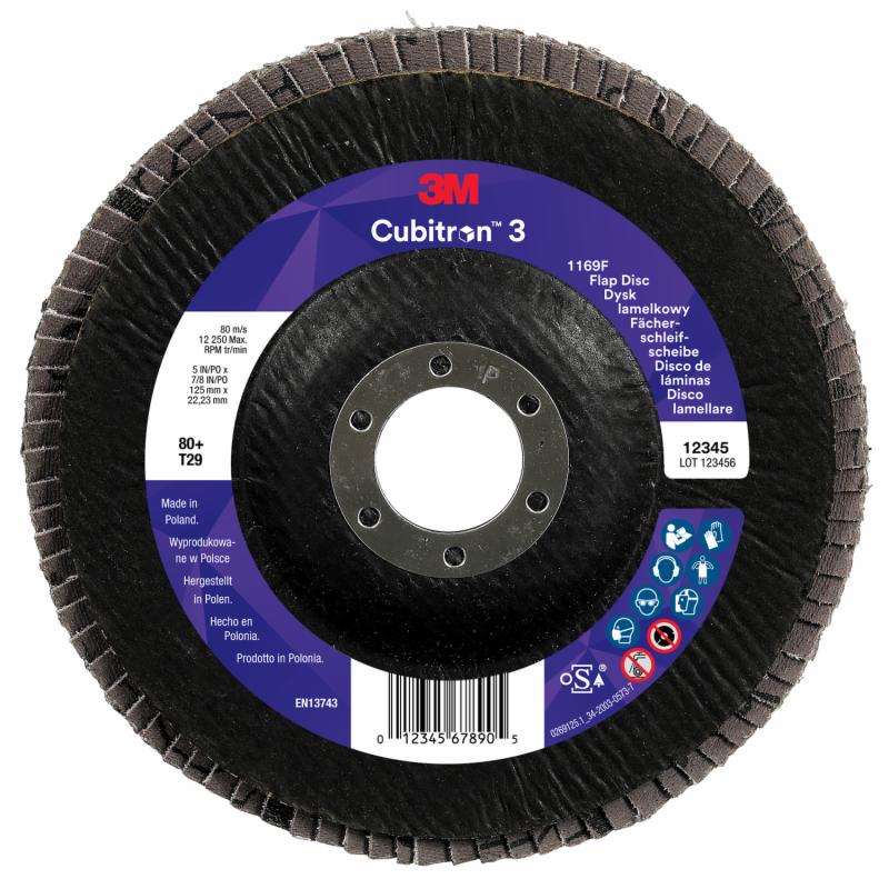 DISCO LAMINAS CUBITRON 3 1169F 125 mm P40