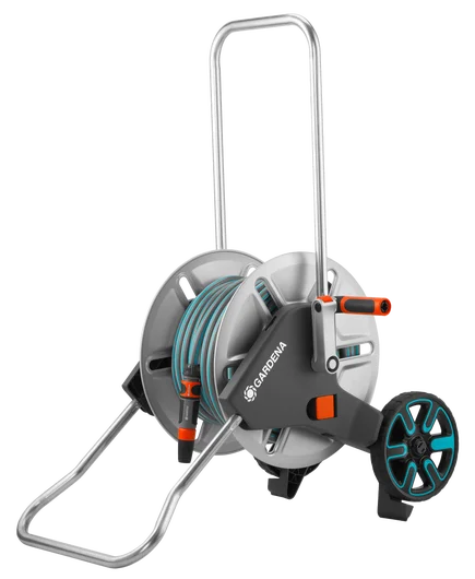 SET CARRO PORTA MANGUERAS CleverRoll M Metal (25 m de manguera 15 mm)