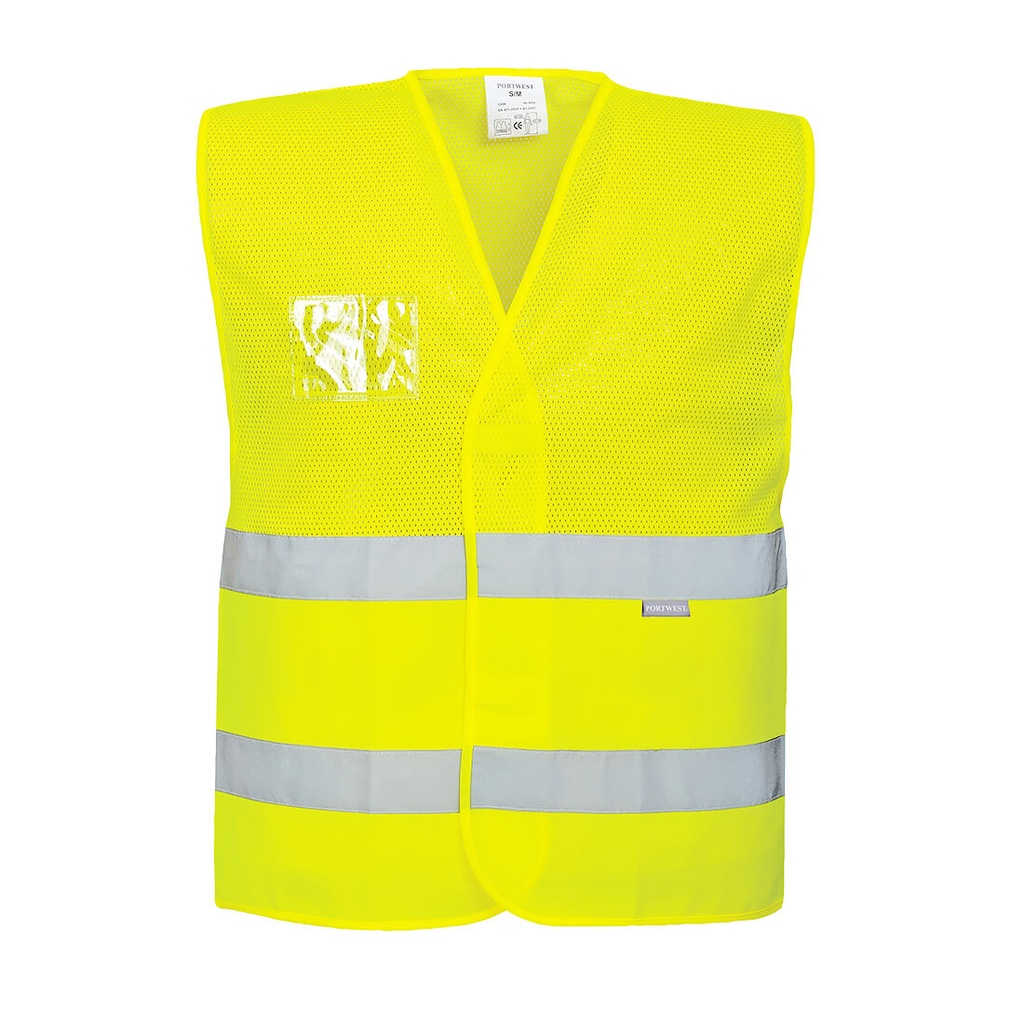 CHALECO DE MEDIA MALLA ALTA VISIBILIDAD 4XL