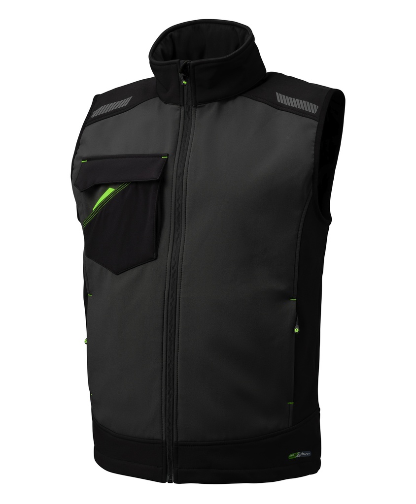 CHALECO SOFTSHELL NICE STRETCH NEGRO M