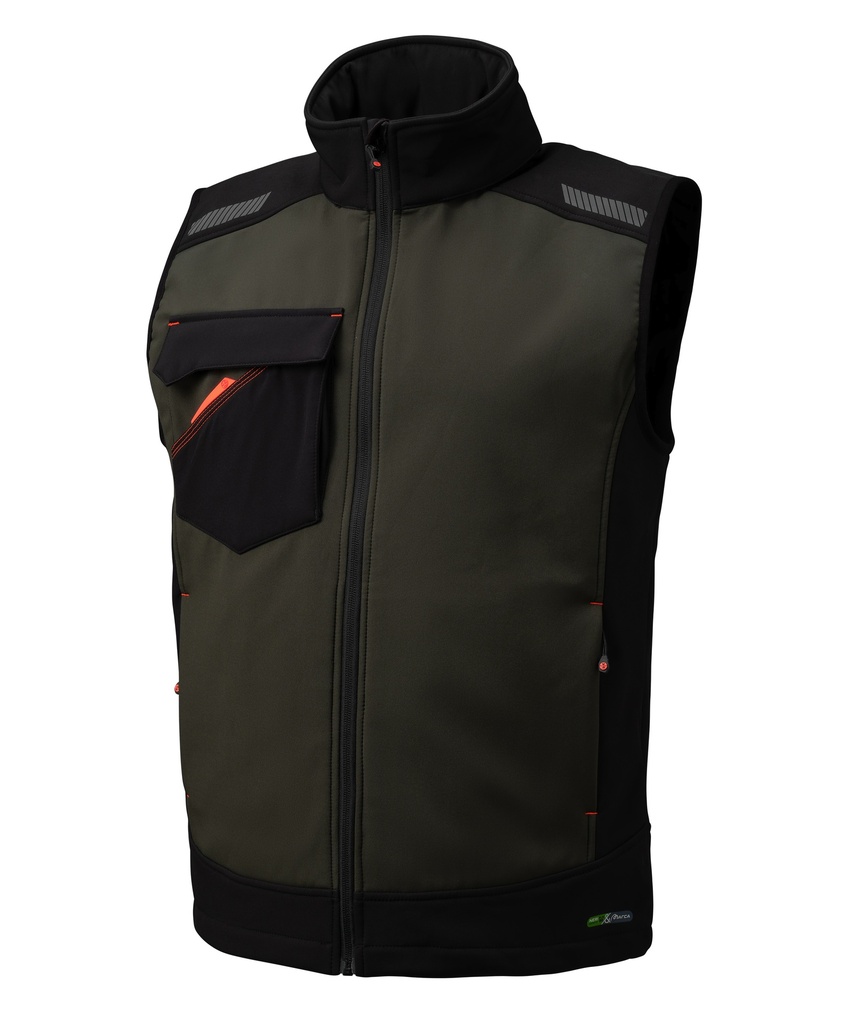 CHALECO SOFTSHELL NICE STRETCH VERDE XXL