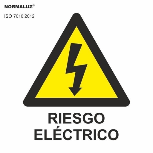 [NORD39607] ADHESIVO RIESGO ELÉCTRICO 50X50MM