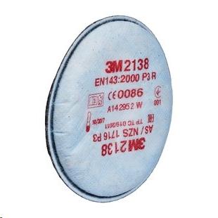 [3M2138] PAQUETE CON DOS FILTROS DE PARTÍCULAS P3 R 2138