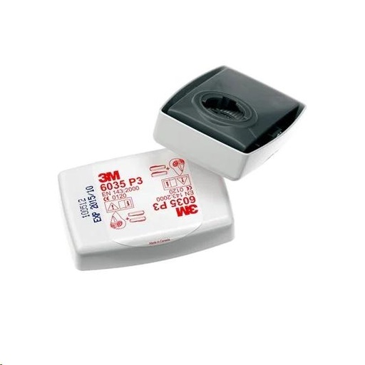 [3M6035] PAQUETE CON DOS FILTROS DE PARTÍCULAS P3 R 6035