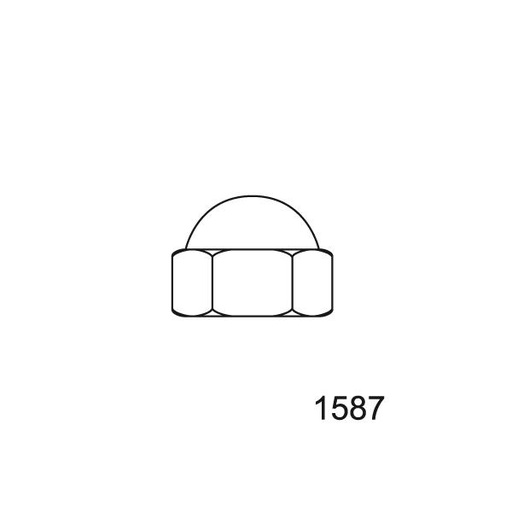 [1587A25] TUERCA CIEGA INOX A2 5