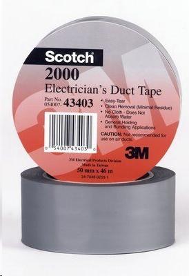 [3M2000] CINTA AMERICANA 2000 GRIS 50 mm x 46 m