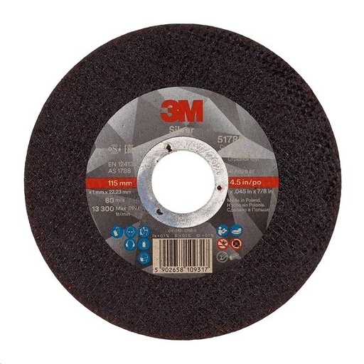[3M7100139227] DISCO CORTE INOX SILVER PLANO 115X1mm
