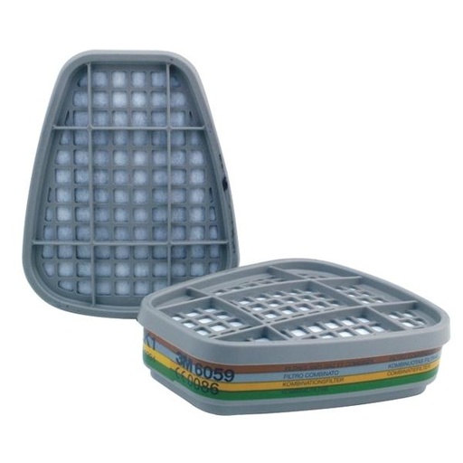 [3M6059] PAQUETE CON DOS FILTROS QUÍMICOS ABEK1 6059