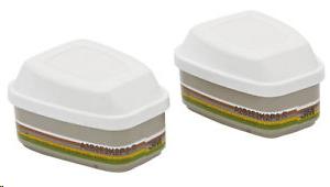 [3M6099] PAQUETE CON DOS FILTROS QUÍMICOS A2B2E2K2HgP3 + 6099