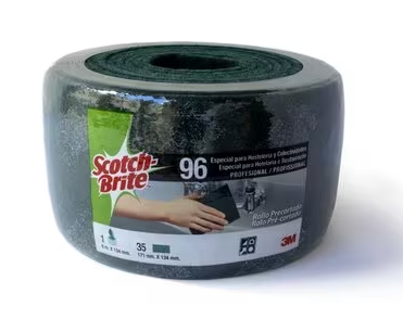 [3M7000098181] ROLLO FIBRA VERDE SCOTCH-BRITE LIMPIEZA  PRECORTADO 134 mm x 6 m
