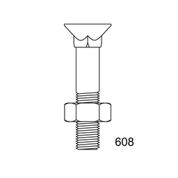 [608BI10X40] TORNILLO DIN 608 BI 10X40