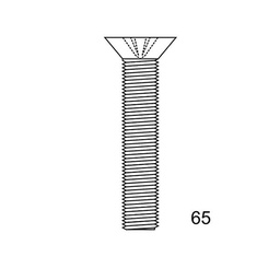 [65A44X10] TORNILLO DIN 65 INOX A4 4X10