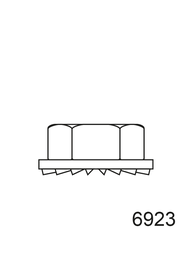 [6923Z10] TUERCA DIN 6923 ZN 10