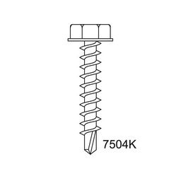 [7504KZ3,5X13] TORNILLO AUTOPERFORANTE CABEZA HEXAGONAL 3,5X13