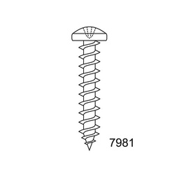 [7981A42,9X13] TORNILLO DIN 7981 INOX A4 2,9X13