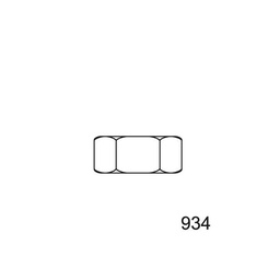 [934A44] TUERCA DIN 934 INOX A4 4