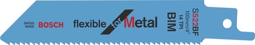 [BO2608656269] SET 2 HOJAS SIERRA SABLE BOSCH S 522 BF FLEXIBLE FOR METAL 100 mm