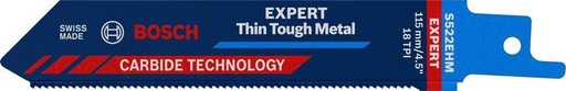 [BO2608900359] SIERRA SABLE BOSCH EXPERT THIN TOUGH METAL S 522 EHM 115 mm