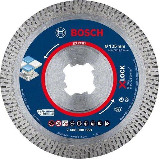 [BO2608900658] DISCO 125MM BOSCH EXPERT XLOCK HARD CERÁMICA