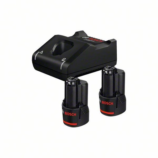 [BOPOWER12-2] SET CARGADOR 12V-40 Y 2 BATERÍAS 12V-2,0AH BOSCH