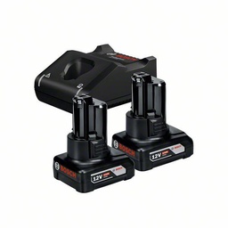 [BOPOWER12-6] SET 2 BATERIAS 12V-6AH Y CARGADOR 12V-40 BOSCH