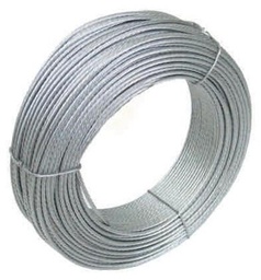 [CAZN153] ROLLO 15 m CABLE GALVANIZADO 3 mm