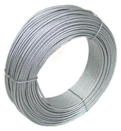 [CAZN258] ROLLO 25 METROS CABLE GALVANIZADO (6X19+1) 8 mm.