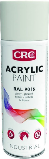 [CR1030220] PINTURA ACRÍLICA RAL 9016 BLANCO BRILLO TRAFICO 400 ml 11683-AA CRC