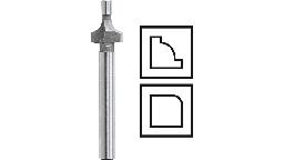 [DR2615T615JA] BROCA DE FRESA DE REDONDEO DE ESQUINAS DREMEL TRIO (TR615)