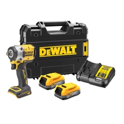 [DWDCF921E2T] LLAVE IMPACTO DCF921 SIN ESCOBILLAS (2 Bat. Power Stack)