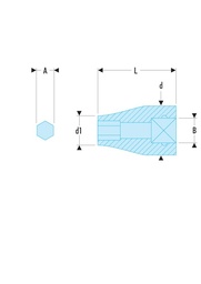 [FCS236] VASO FACOM 1/2 PORTA PUNTAS 5/16